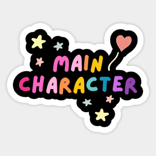 Main Character - Rainbow Aesthetic Sticker